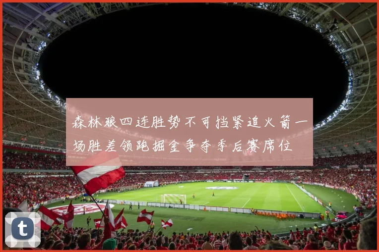 森林狼四连胜势不可挡紧追火箭一场胜差领跑掘金争夺季后赛席位